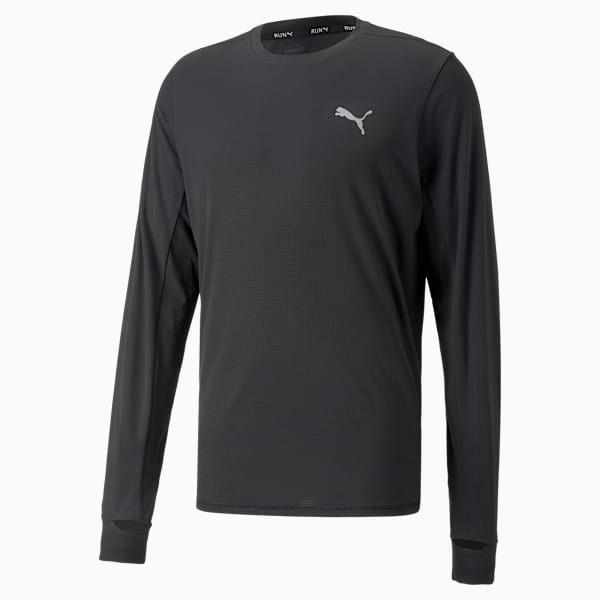 RUN FAVOURITE Long Sleeve Running Tee Men, PUMA Black, extralarge