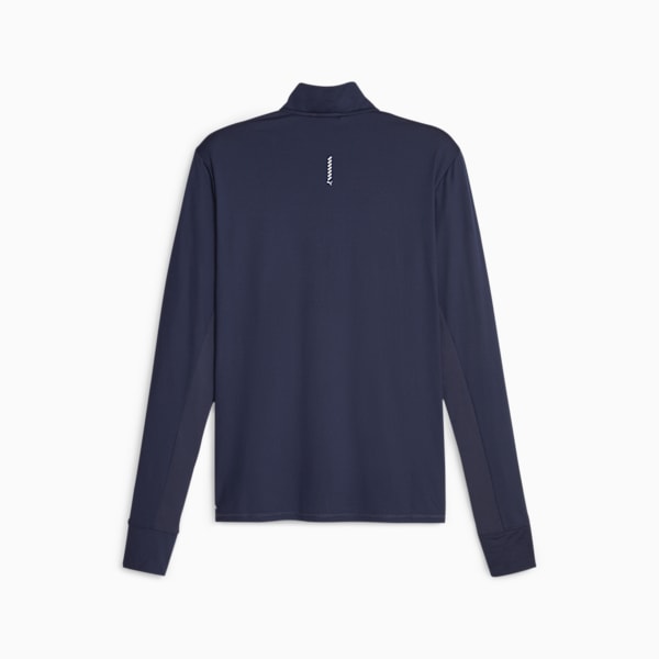 Run Favorite Men's Quarter-Zip Running Top, PUMA Navy, extralarge