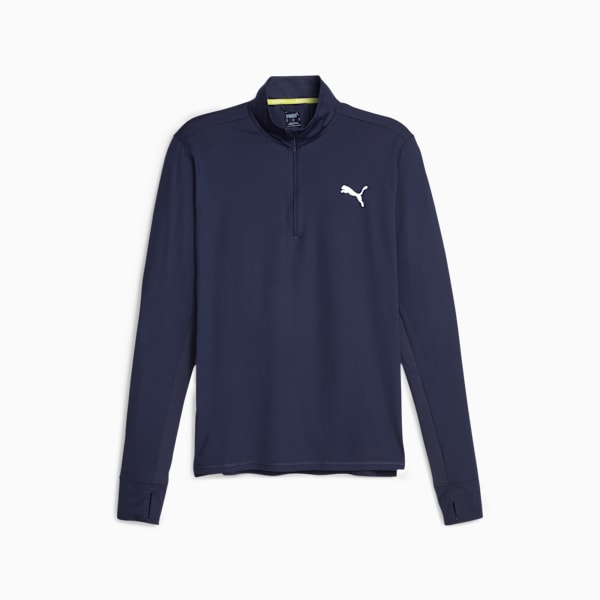Run Favorite 1/4 Zip Men's Running T-Shirt, PUMA Navy, extralarge-IND