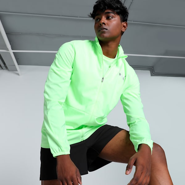 Run Favorite Men's Woven Running Jacket, Fizzy Apple, extralarge-IND