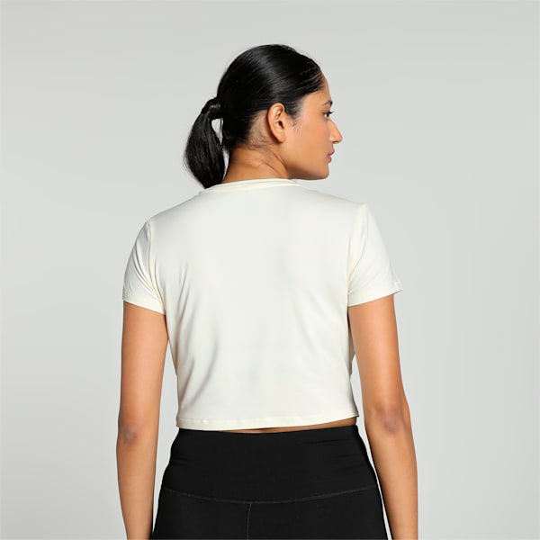 Studio Yogini Lite Twist Women's Training Crop Top, Sugared Almond, extralarge-IND
