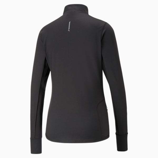 Run Favorite Quarter-Zip Women's Running Pullover, PUMA Black