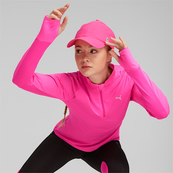 Run Favorite Quarter-Zip Women's Running Pullover, Ravish, extralarge