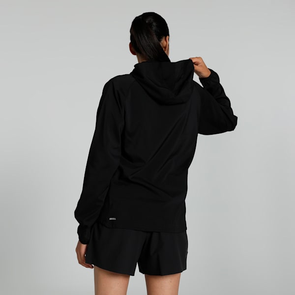 RUN FAV HOOD WOVEN Women's Hooded Jacket, PUMA Black, extralarge-IND