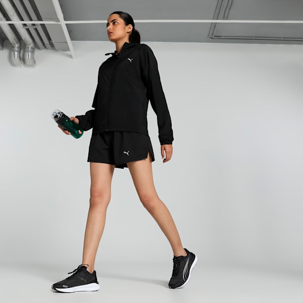 RUN FAV HOOD WOVEN Women's Hooded Jacket, PUMA Black, extralarge-IND