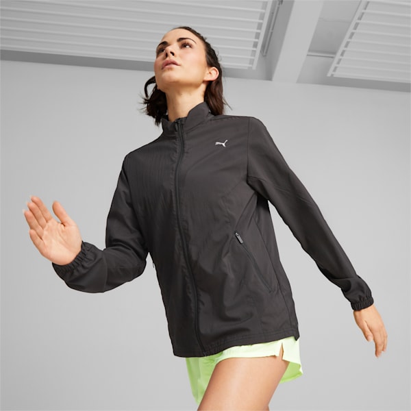 Run Favorite Woven Women's Running Jacket, PUMA Black, extralarge-IND
