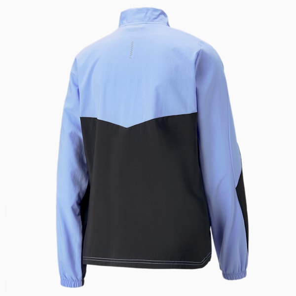 Run Favorite Woven Women's Running Jacket, Elektro Purple-PUMA Black, extralarge-IND