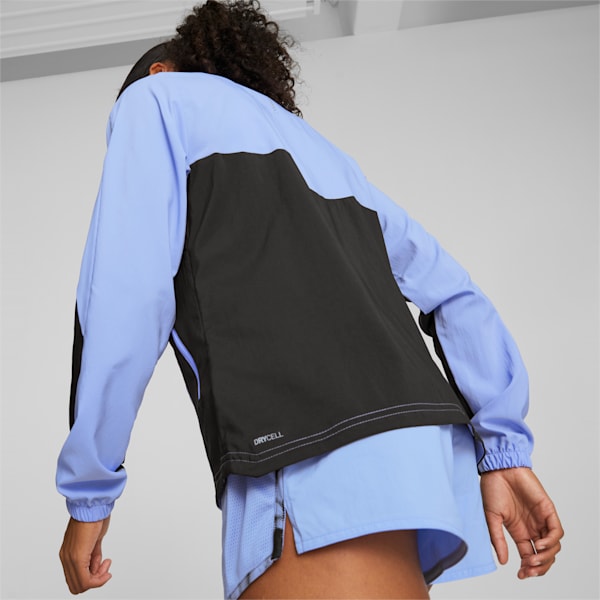 Run Favourite Woven Running Jacket Women, Elektro Purple-PUMA Black