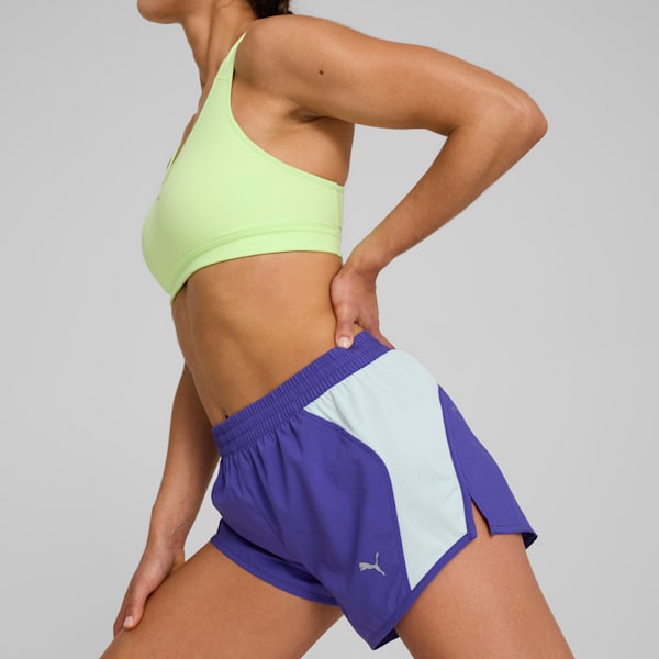 Shorts para correr Favourite Velocity 3'' para mujer, Lapis Lazuli, extralarge