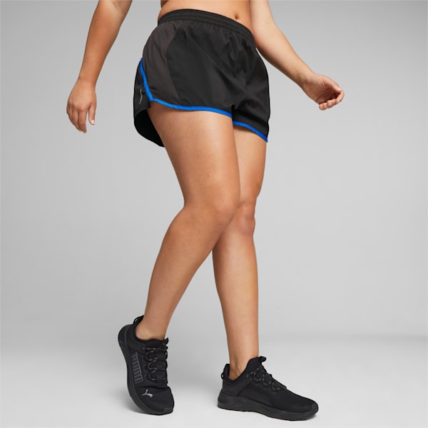 Run Favourite Velocity 3'' Running Shorts Women, PUMA Black-Ultra Blue, extralarge-GBR