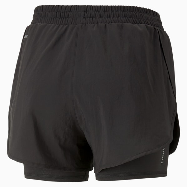 Shorts de running 2 en 1 para mujer Run Favorite, PUMA Black, extralarge