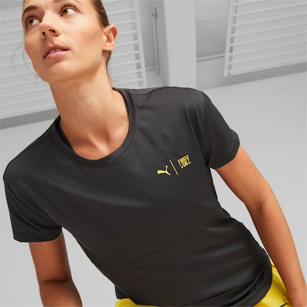 PUMA x First Mile Women's Running T-shirt, PUMA Black, extralarge-IND