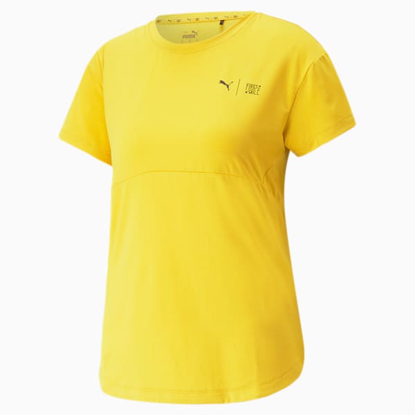 PUMA x First Mile Women's Running T-shirt, Fresh Pear, extralarge-IND