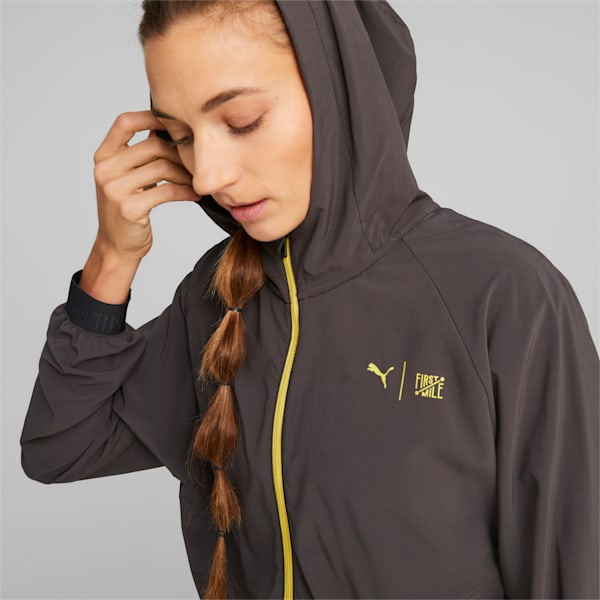 PUMA x First Mile Women's Woven Running Jacket, PUMA Black, extralarge-IND