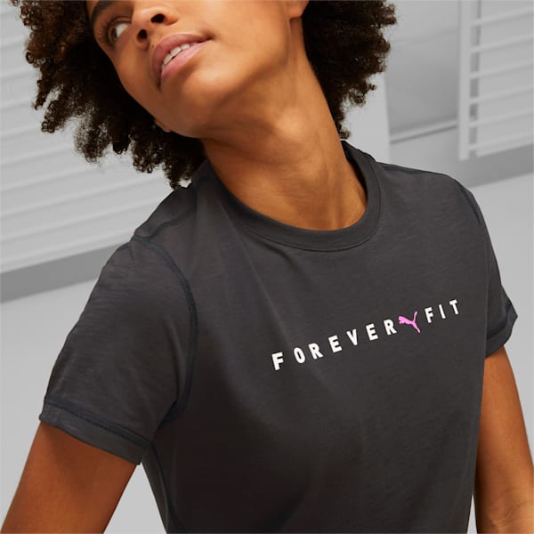 Graphic Women's Regular Fit Training T-Shirt, PUMA Black, extralarge-IND