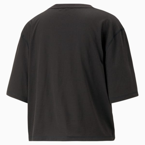 Graphic Show Up Women's Training Crop Top, PUMA Black, extralarge-IND
