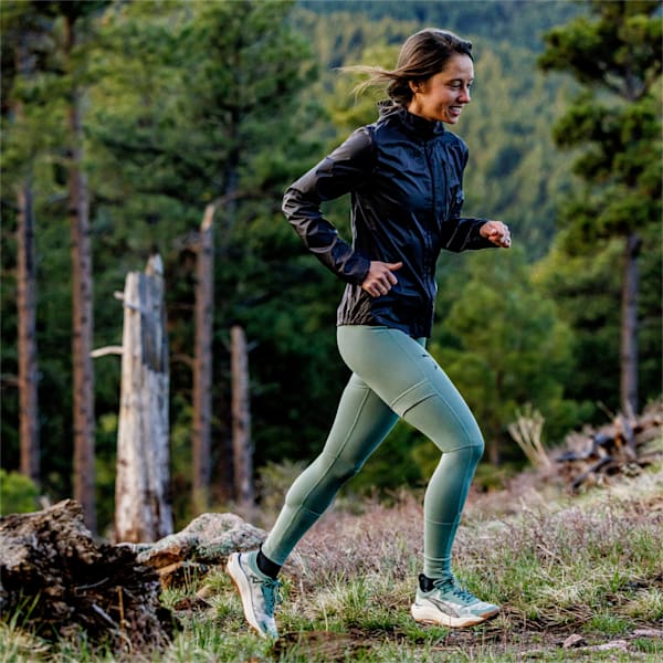 SEASONS Full-Length Trail Running Tights Women, Eucalyptus, extralarge-GBR