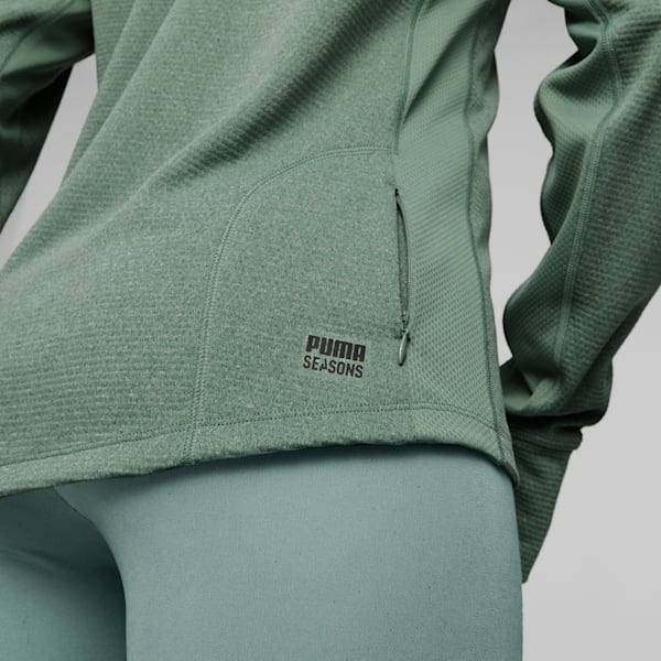 Long sleeve running top with pocket deals