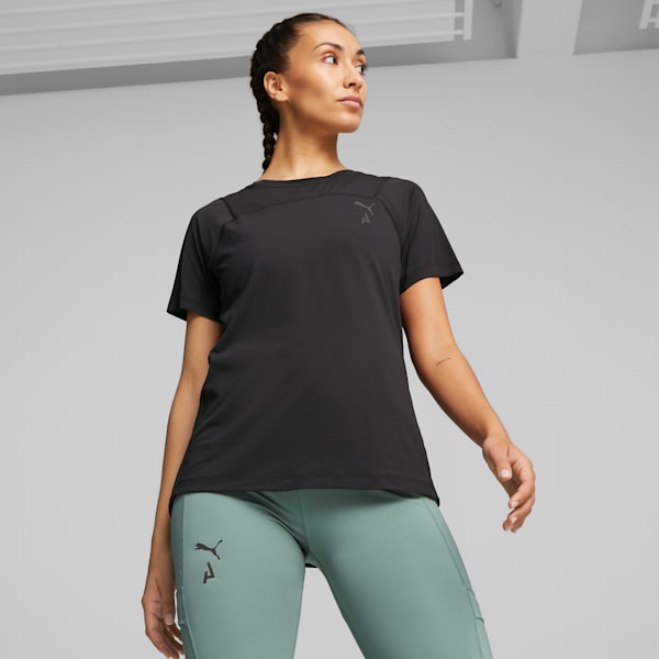 SEASONS coolCELL Trail Running Tee Women, PUMA Black-PUMA Black, extralarge