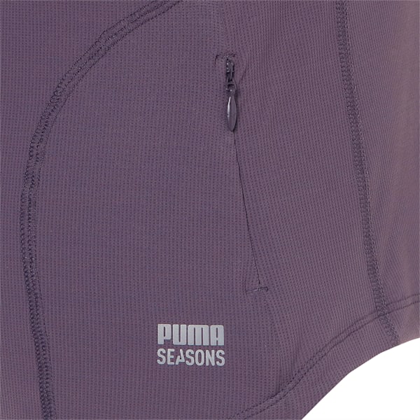 ウィメンズ ランニング シーズンズ COOLCELL トレイルランニング 半袖 Tシャツ, Purple Charcoal