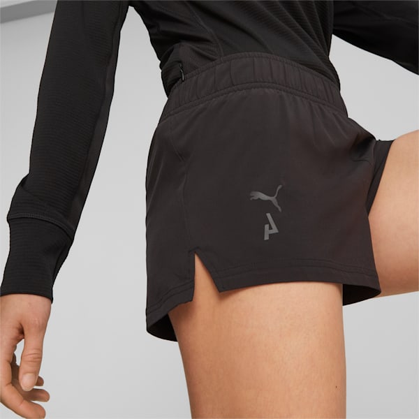 Shorts livianos de 7.6 cm SEASONS para carreras de montaña para mujer, PUMA Black, extralarge