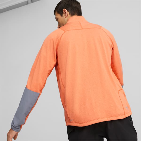 SEASONS rainCELL Trail Running Half-Zip Pullover Men, Chili Powder, extralarge-GBR
