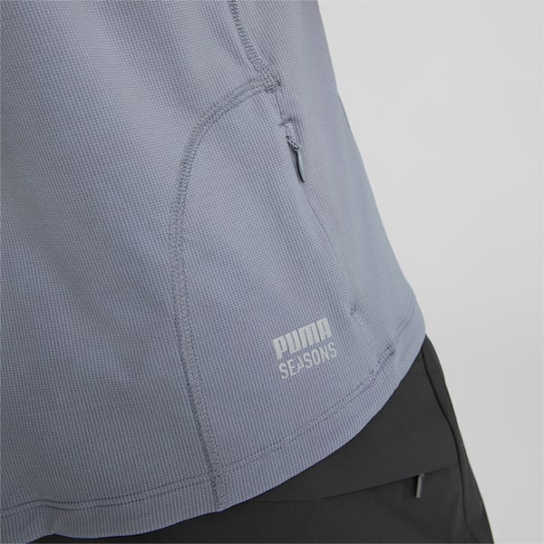 SEASONS coolCELL Trail Running Tee Men, Gray Tile