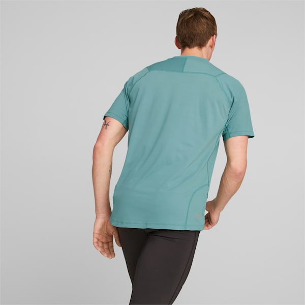 SEASONS coolCELL Men's Trail Running Tee, Adriatic
