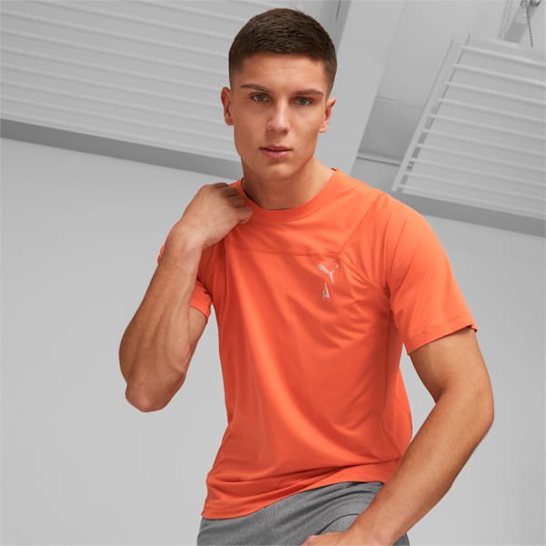 SEASONS coolCELL Trail Running Tee Men, Chili Powder