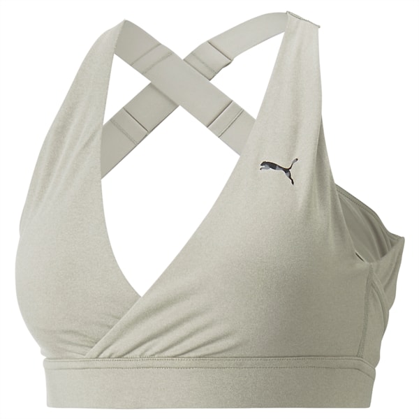Yogini Crossover Training Bra, Birch Tree Heather, extralarge-IND