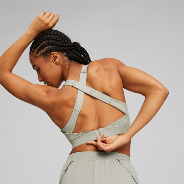 Yogini Crossover Training Bra, Birch Tree Heather, extralarge-IND