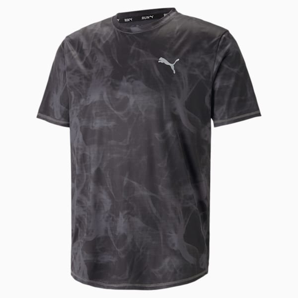 Run Favourite Printed Graphic Tee Men, PUMA Black-AOP