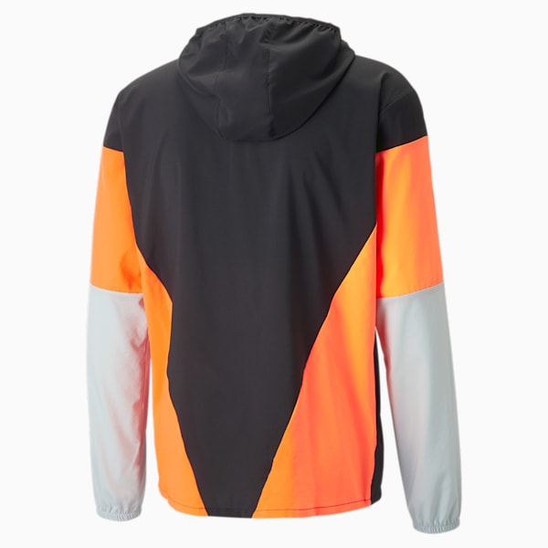 RUN Lightweight Running Jacket Men, PUMA Black-Ultra Orange