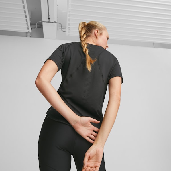 Run CLOUDSPUN Women's Short Sleeve Tee, PUMA Black, extralarge