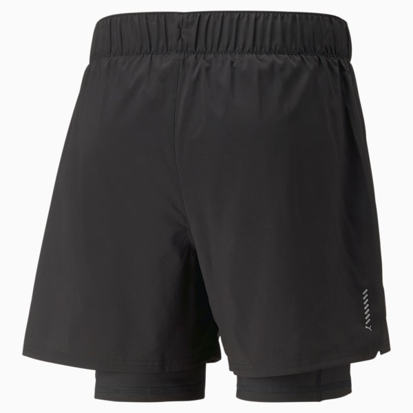 Short de course à pied 2-en-1 Run, homme, Noir Puma