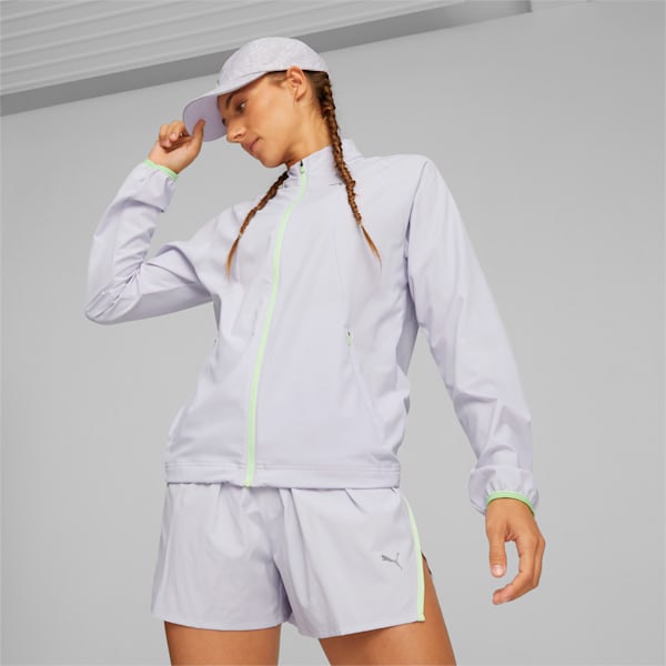 Chamarra para correr RUN ULTRAWEAVE para mujer, Spring Lavender, extralarge