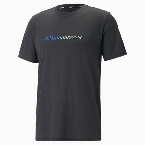 Run Favorite Logo Men's Running T-Shirt, PUMA Black