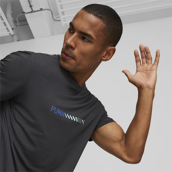 Run Favorite Logo Men's Running T-Shirt, PUMA Black, extralarge-AUS