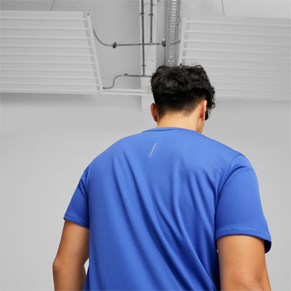 Run Favorite Logo Men's Running T-Shirt, Royal Sapphire