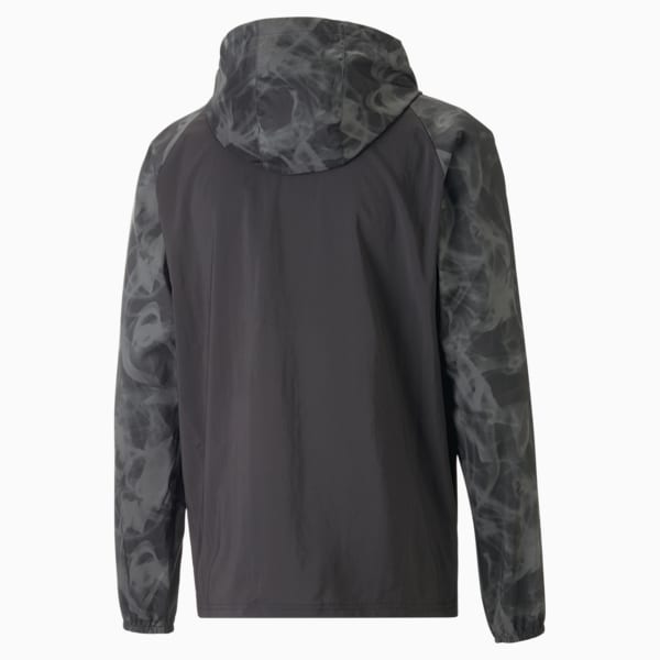 Run Fav All Over Print Woven Men's Running Jacket, PUMA Black-AOP