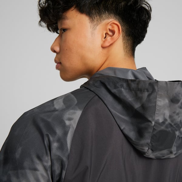 Run Favourite Printed Woven Jacket Men, PUMA Black-AOP, extralarge-GBR