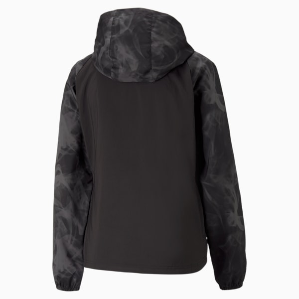 Run All Over Print Fav Women's Running Jacket, PUMA Black-AOP, extralarge-IND