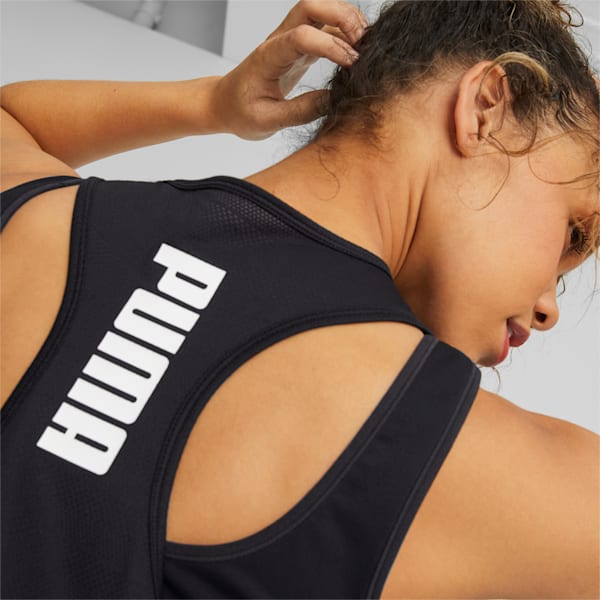 Train All Day All Over Print Women's Training Tank Top, PUMA Black, extralarge-IND