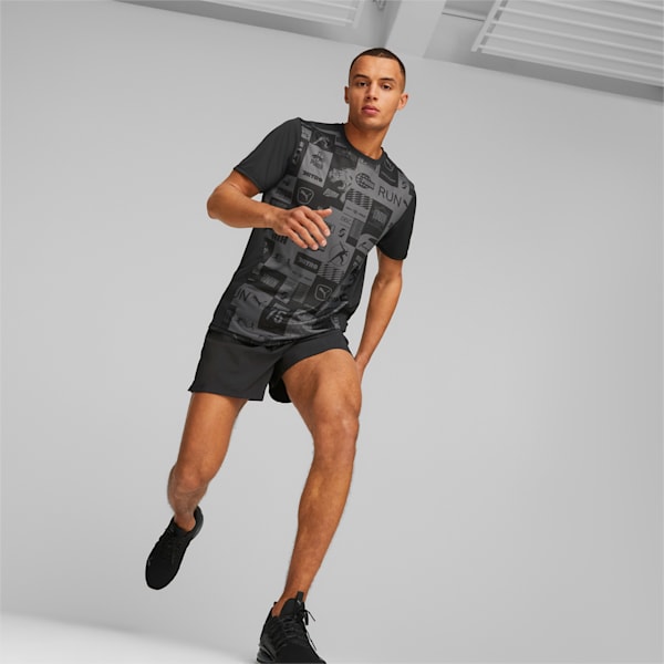 Run Favorite AOP Men's T-Shirt, PUMA Black-AOP, extralarge-IND