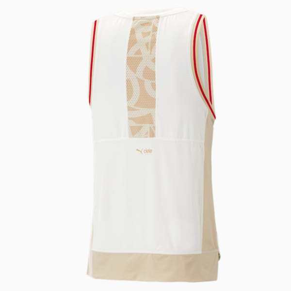 PUMA x CIELE Men's Running Singlet, Frosted Ivory-Granola, extralarge