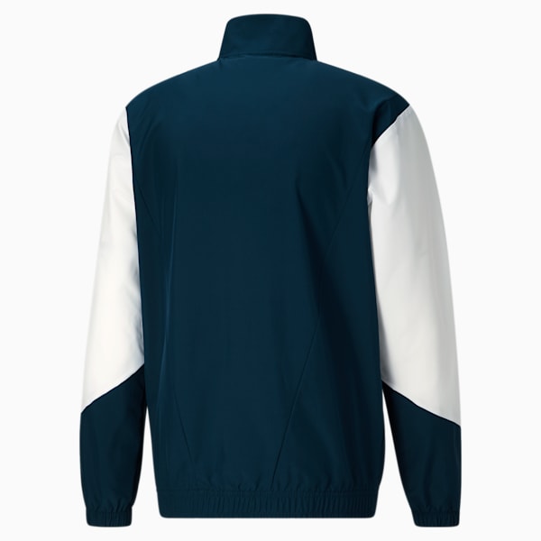 PUMA x FIRST MILE Men's Woven Full-Zip Running Jacket, Marine Blue-Puma White, extralarge
