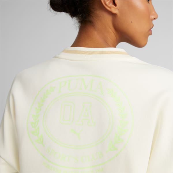 Sudadera corta PUMA x OLIVIA AMATO para mujer, Frosted Ivory, extralarge