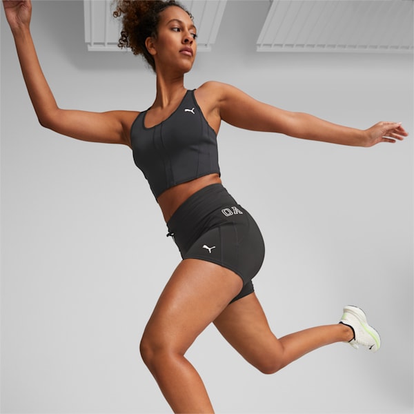 PUMA x OLIVIA AMATO Women's Tight Running Shorts, PUMA Black, extralarge