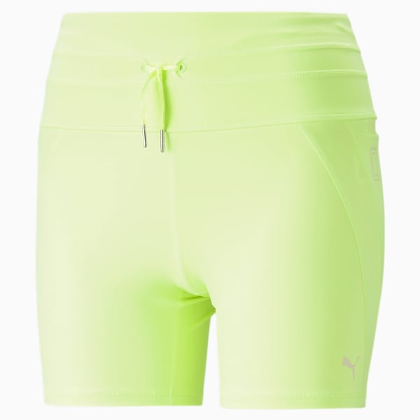 PUMA x OLIVIA AMATO Women's Tight Running Shorts, Fast Yellow, extralarge
