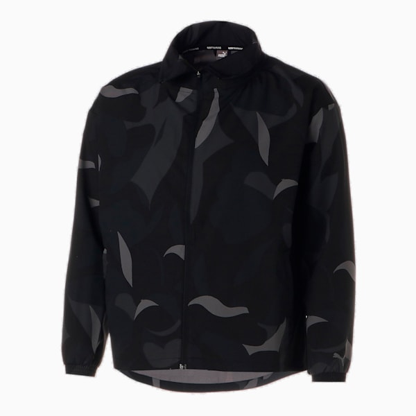 ウィメンズ トレーニング ウーブン AOP ジャケット, PUMA Black, extralarge-JPN